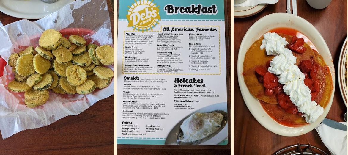 Deb's Diner Menu